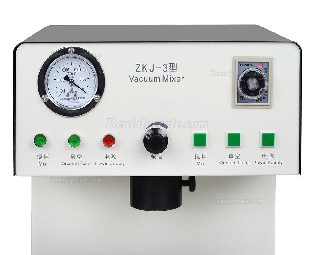 Dentallabor Vakuummischer Mischmaschine ZJK-3 mit eingebauter Vakuumpumpe, stufenlos einstellbare Mischmaschine